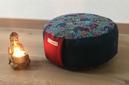"Lebendigkeit" Meditationskissen mit Buchweizenfüllung "RESERVIERT"