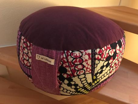  "Seelenvertrauen" Bodenkissen mit Dinkelspelzfüllung