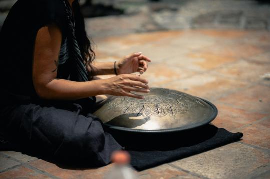 Meditation mit Handpan